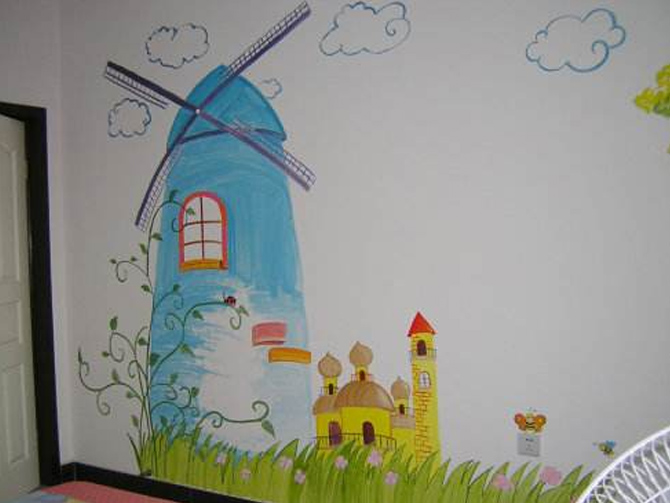 儿童房间墙体彩绘